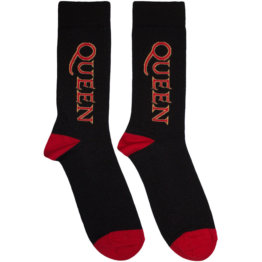 Queen Red Logo Vertical [] Black