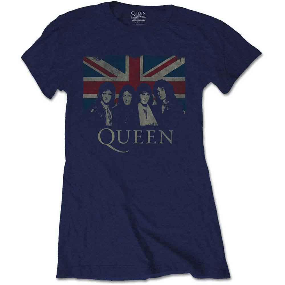 Queen Vintage Union Jack [T-Shirt] Blue