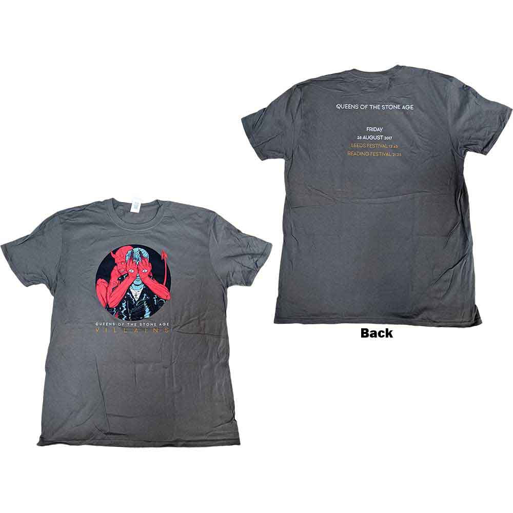 Queens Of The Stone Age Villains R&L 2017 [T-Shirt] - Rock Band Apparel