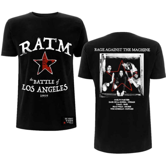 Rage Against The Machine Battle Star [T-Shirt] Black