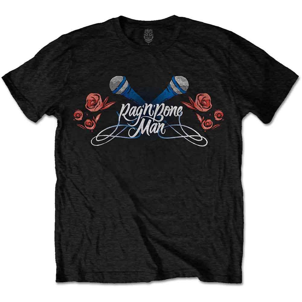 Rag'n'Bone Man Mics & Roses [T-Shirt] - Rock Band Apparel