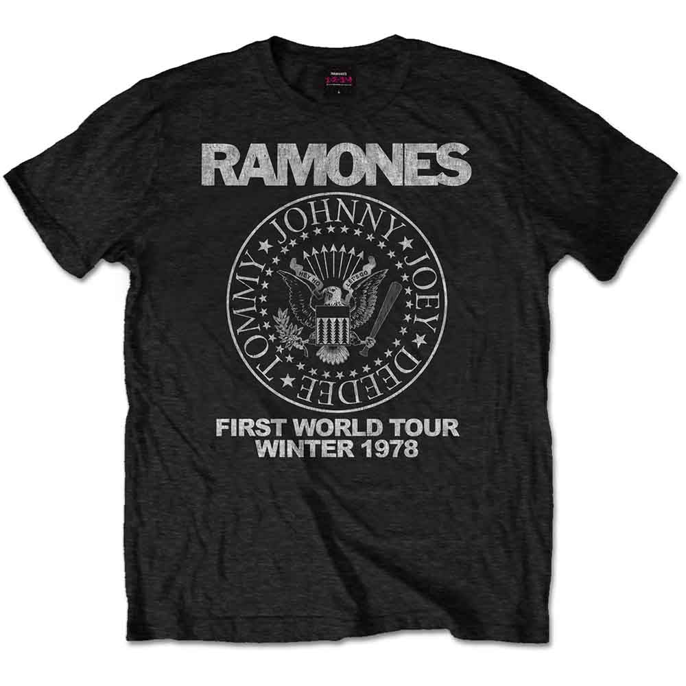 Ramones First World Tour 1978 [T-Shirt] - Rock Band Apparel