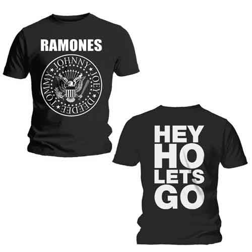 Ramones Hey Ho (Front & Back) [T-Shirt] - Rock Band Apparel