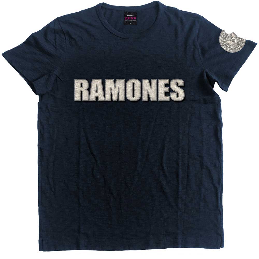 Ramones Logo & Presidential Seal [T-Shirt] Blue