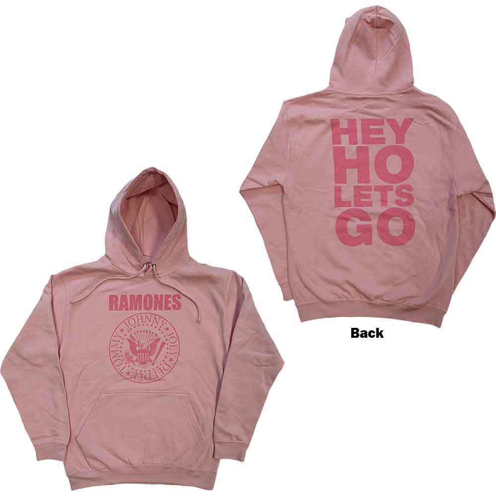 Ramones Pink Hey Ho Seal [Sweatshirt] - Rock Band Apparel