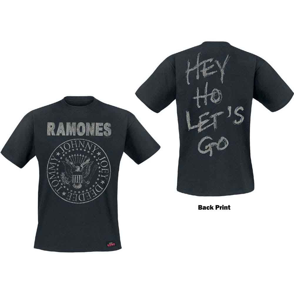 Ramones Seal Hey Ho [T-Shirt] - Rock Band Apparel