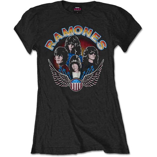 Ramones Vintage Wings Photo [T-Shirt] - Rock Band Apparel