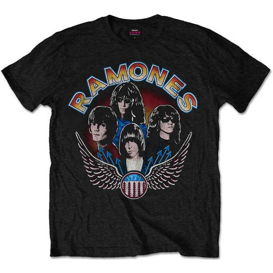 Ramones Vintage Wings Photo [T-Shirt] - Rock Band Apparel