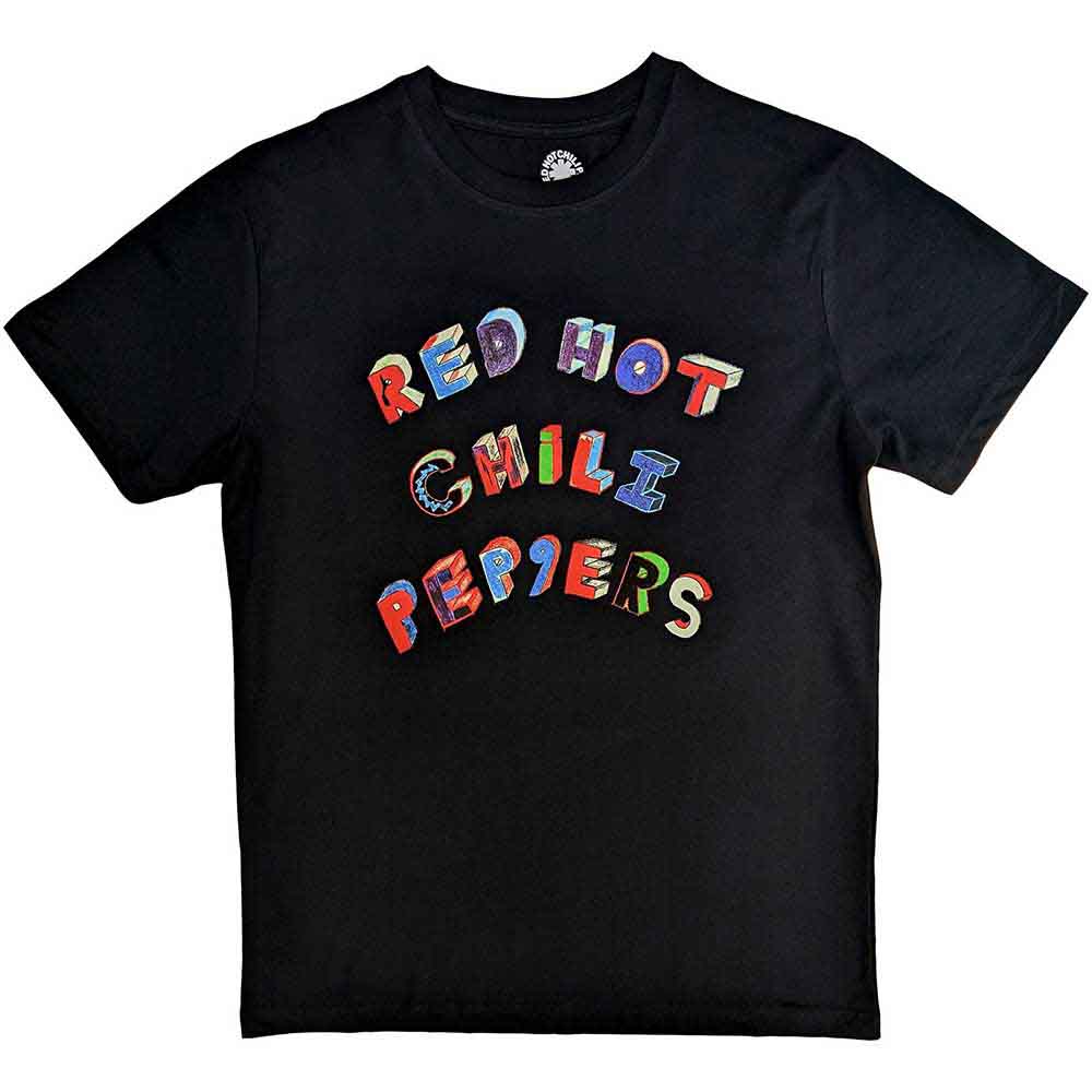 RED HOT CHILI PEPPERS Colourful Letters [T-Shirt] - Rock Band Apparel