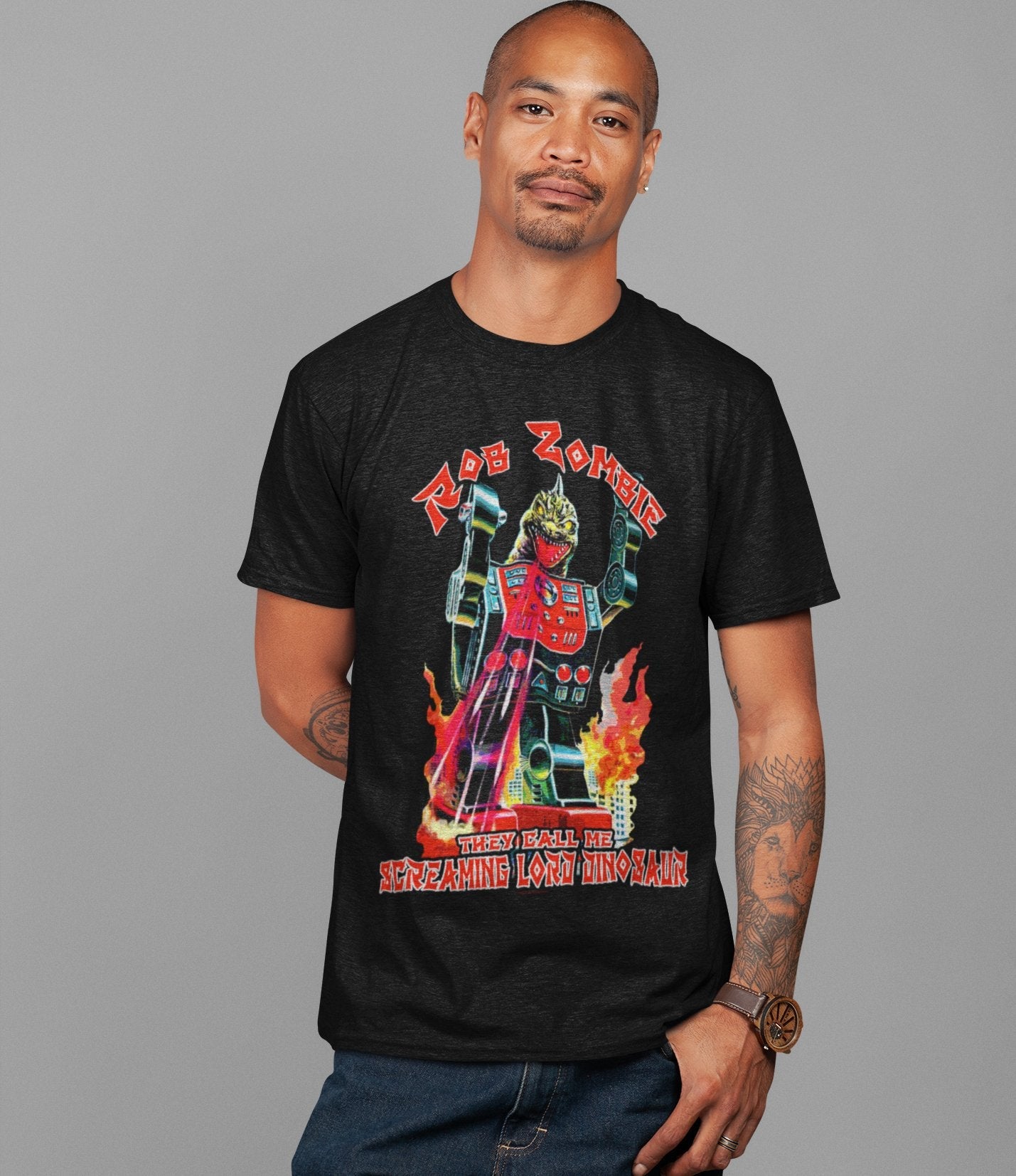 Rob Zombie - Lord Dinosaur Jumbo Print T-Shirt