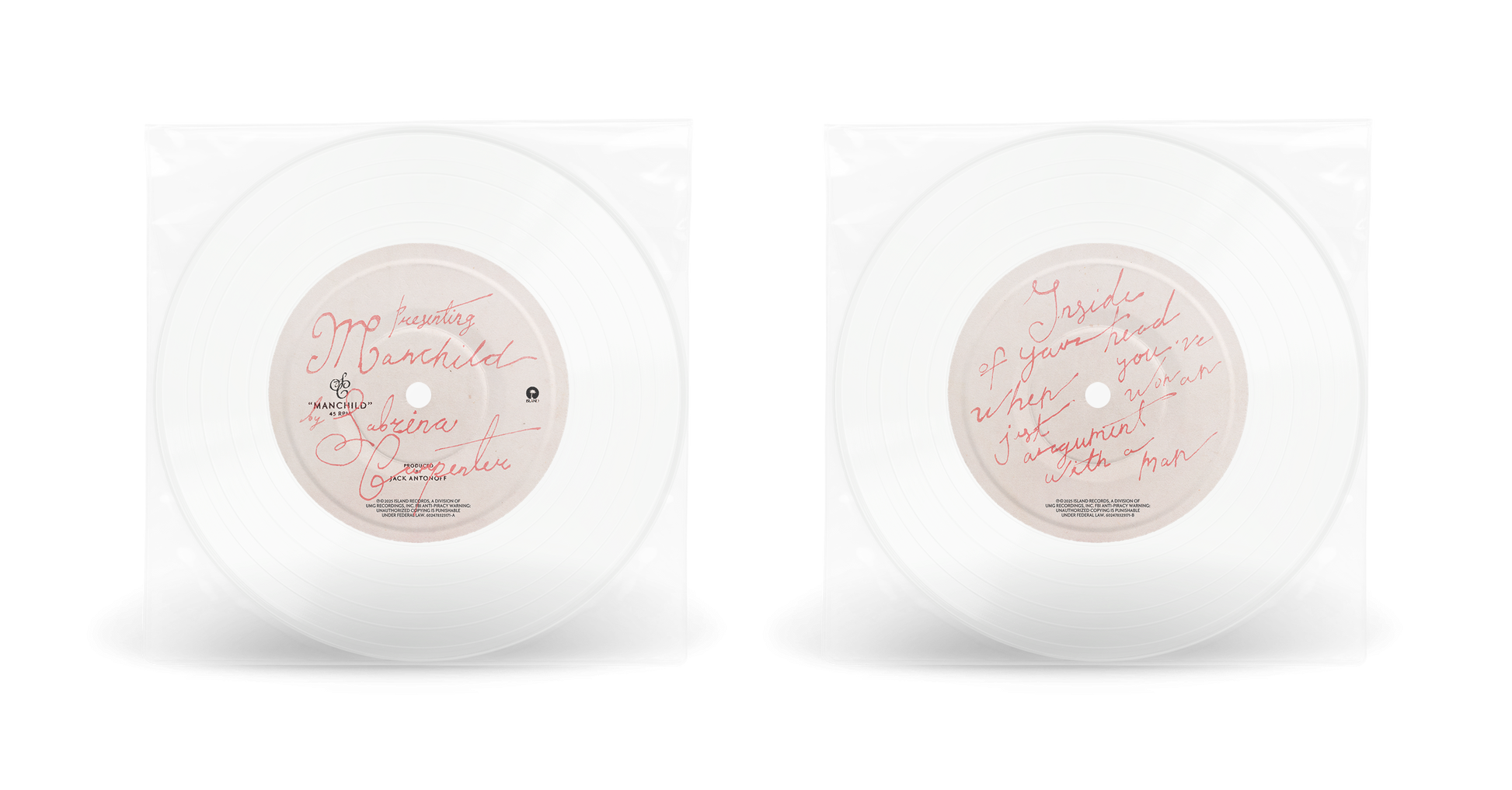 Manchild [Clear 7" Single] [Vinyl]