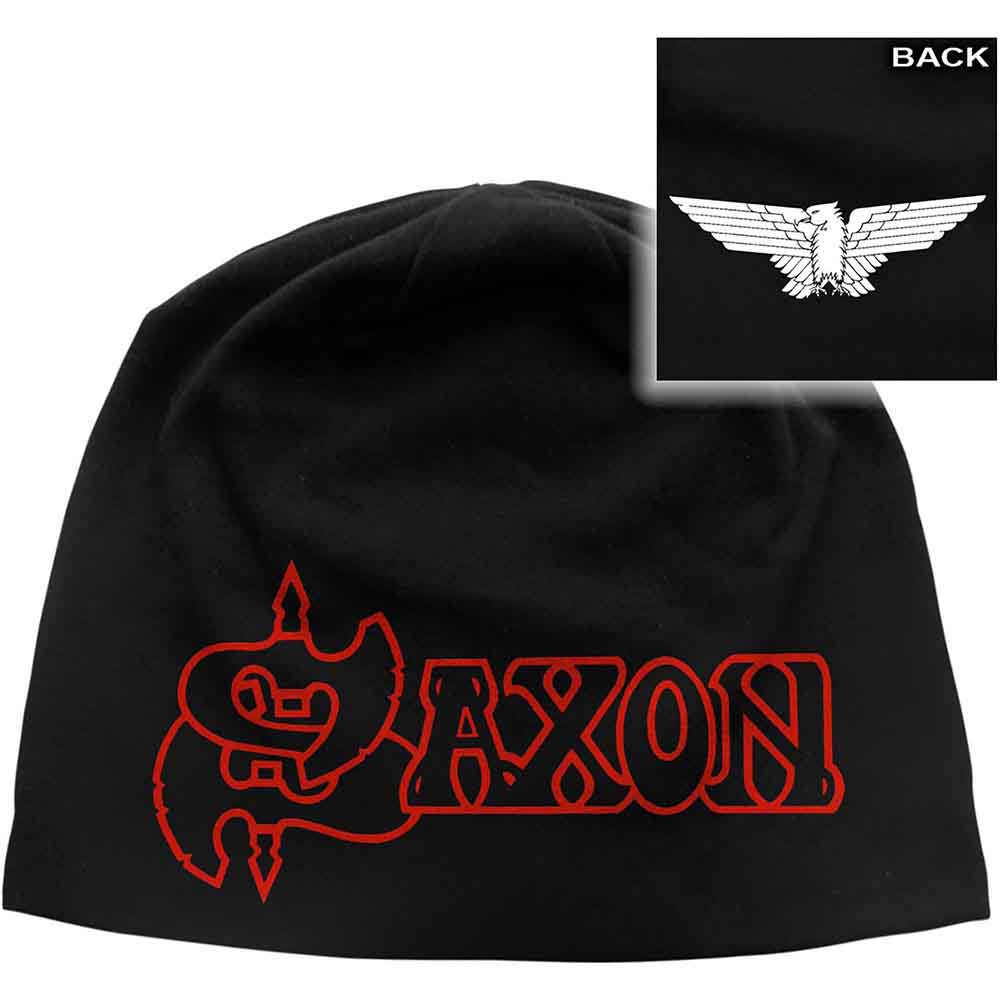 Saxon Logo & Eagle [Hat] Black