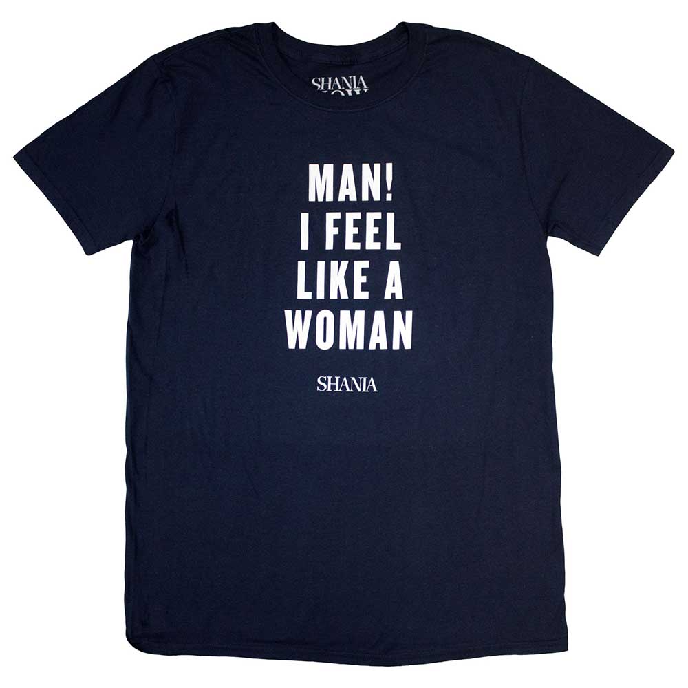 Shania Twain Feel Like A Woman [T-Shirt] Blue