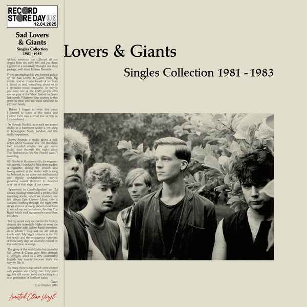 Singles Collection 1981-1983 (RSD UK, Clear Vinyl) [Vinyl]