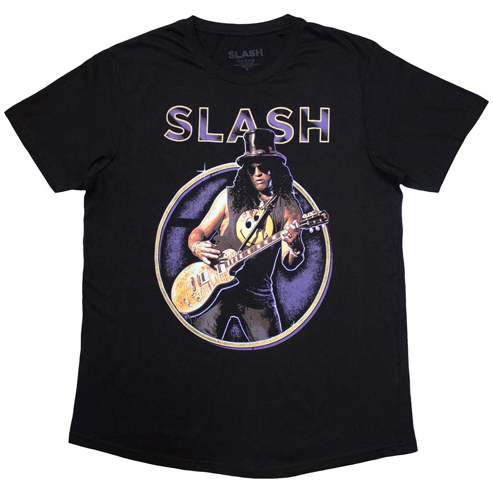 Slash Purple Circle [T-Shirt] Black
