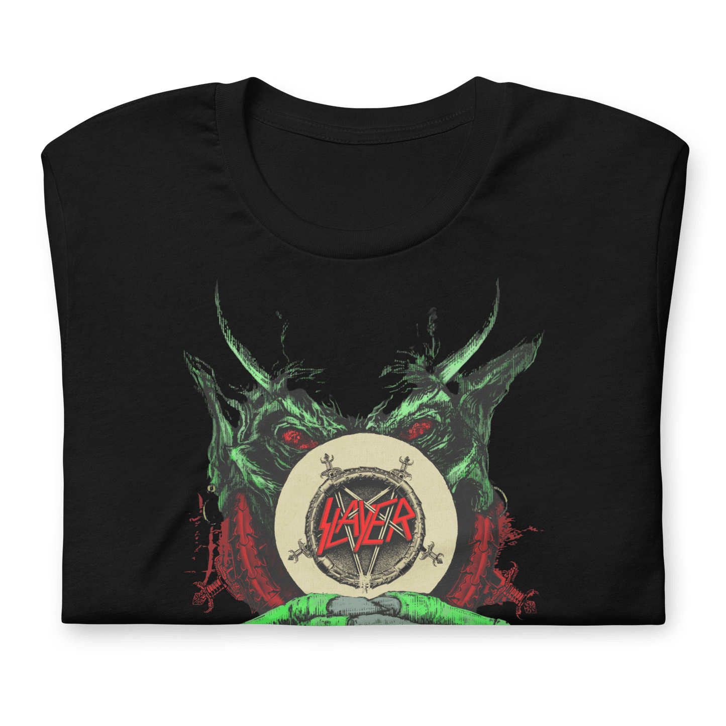 Slayer - Demon Hands Vintage Jumbo Print T-Shirt