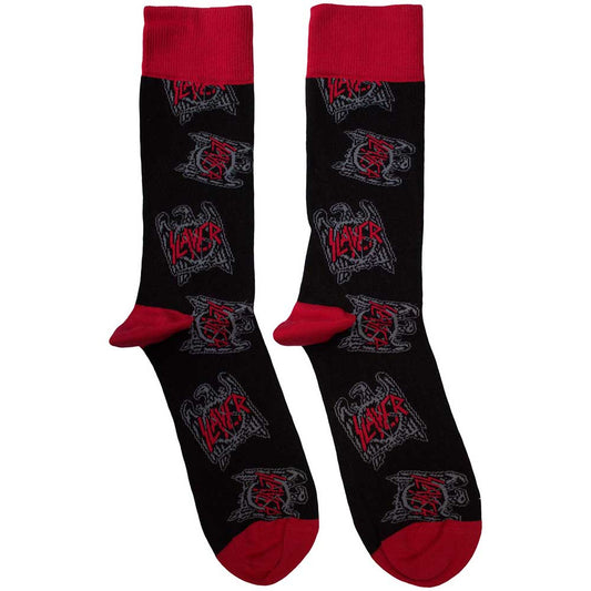 SLAYER Eagle Crest Pattern [Socks] Black