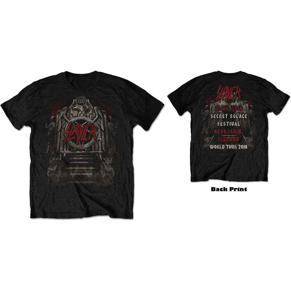 SLAYER Eagle Grave 21/06/18 Iceland Event [T-Shirt] - Rock Band Apparel