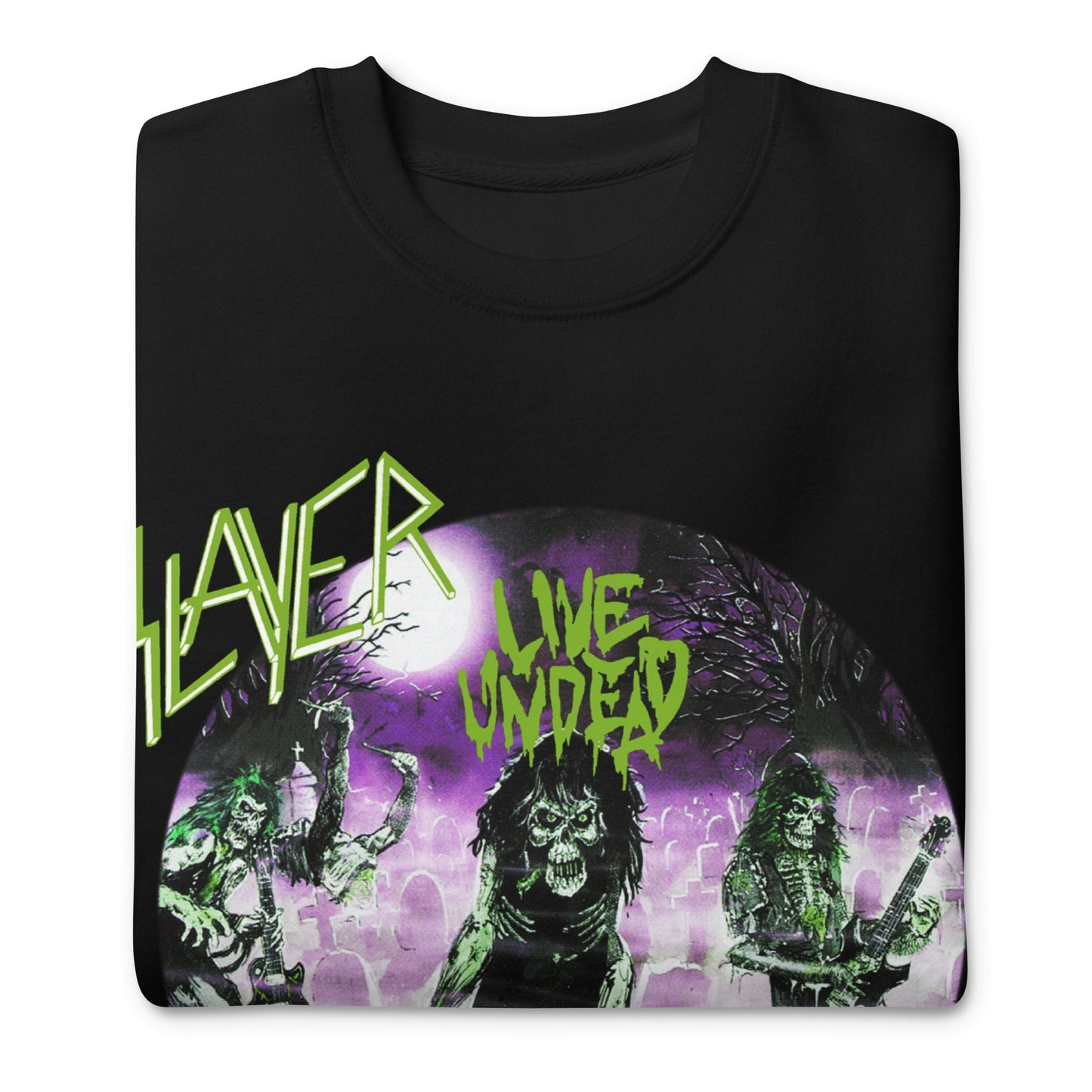Slayer - Green Undead Jumbo Print Sweatshirt
