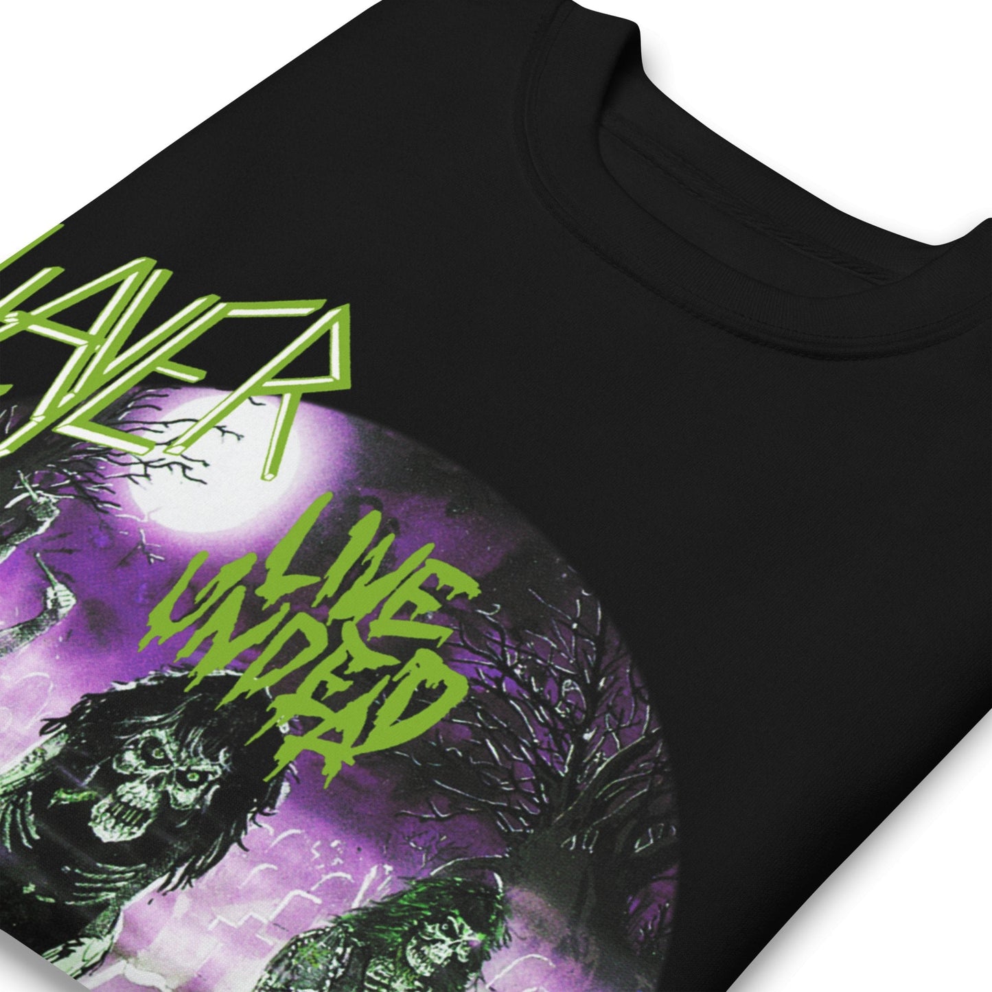Slayer - Green Undead Jumbo Print Sweatshirt