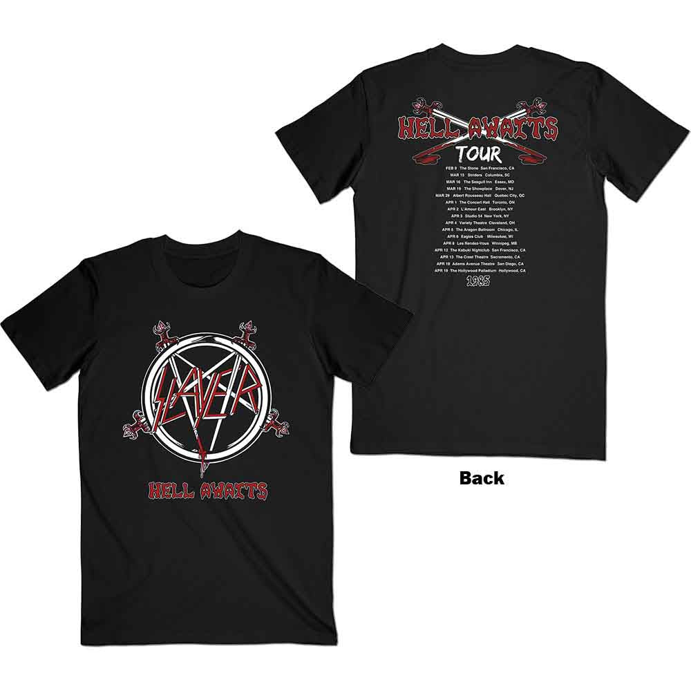 SLAYER Hell Awaits Tour [T-Shirt] - Rock Band Apparel