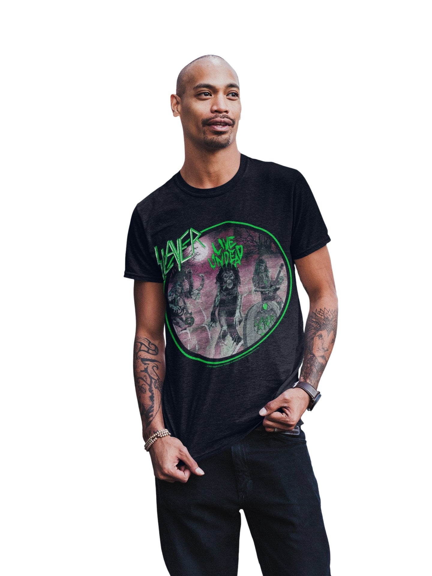Slayer - Neon Green Undead T-Shirt