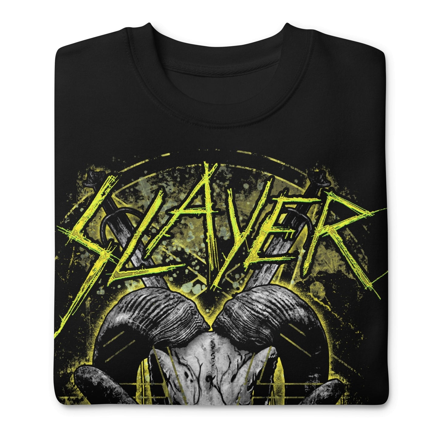 Slayer - Ram Horns Jumbo Print Sweatshirt