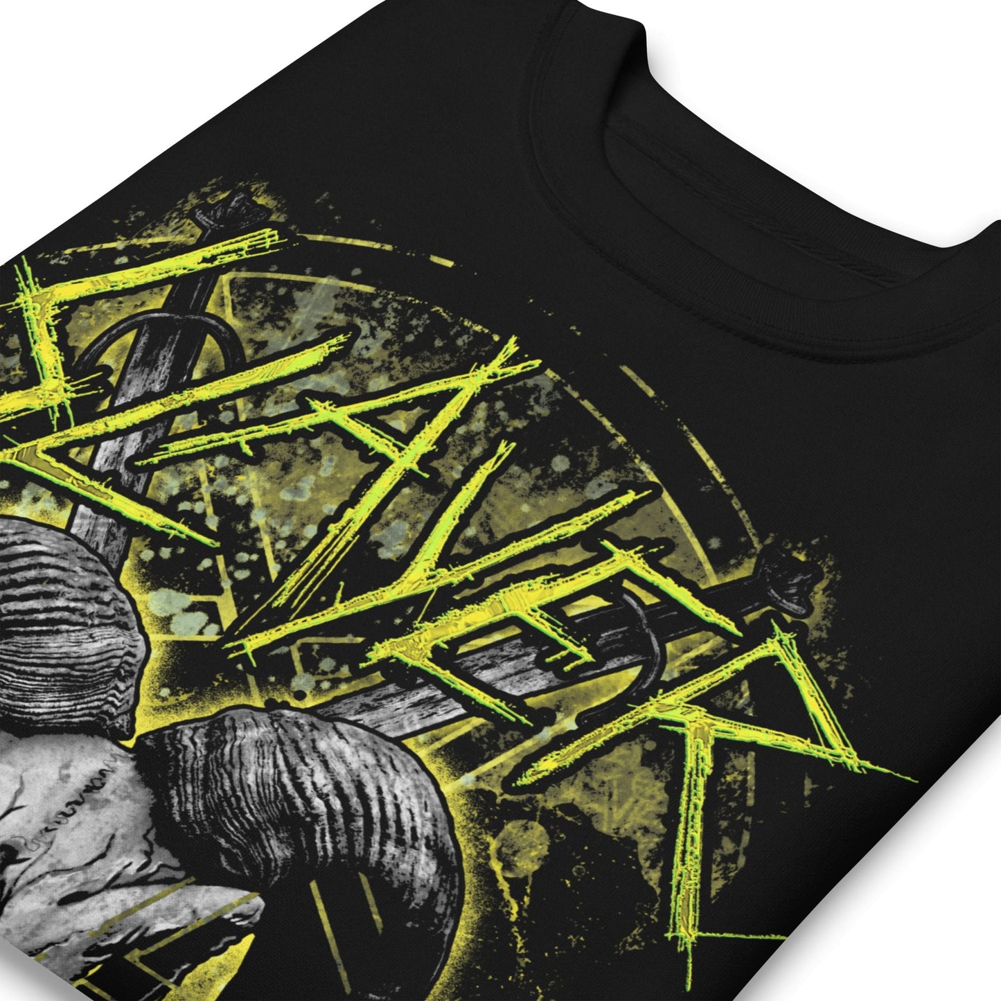 Slayer - Ram Horns Jumbo Print Sweatshirt