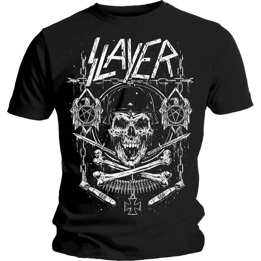 SLAYER Skull & Bones Revised [T-Shirt] - Rock Band Apparel