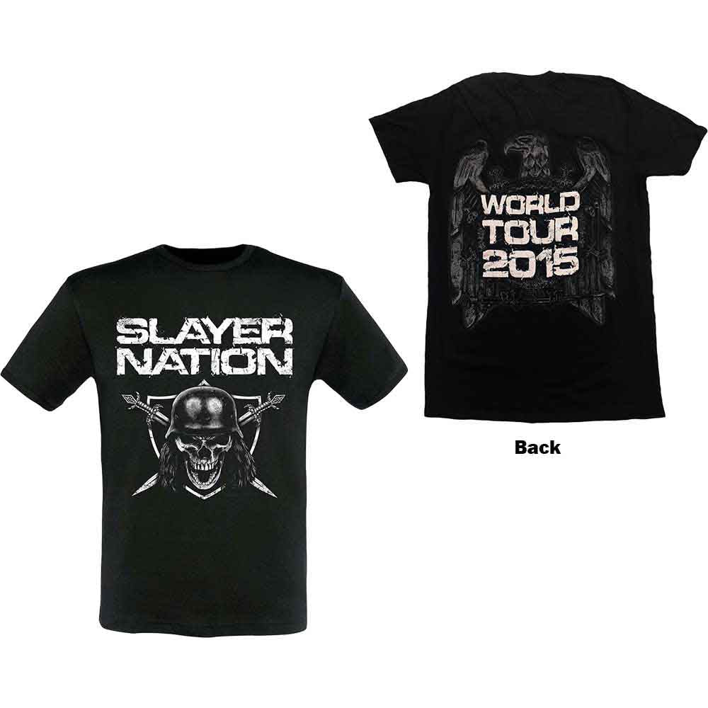 SLAYER Slayer Nation 2015 Dates [T-Shirt] - Rock Band Apparel