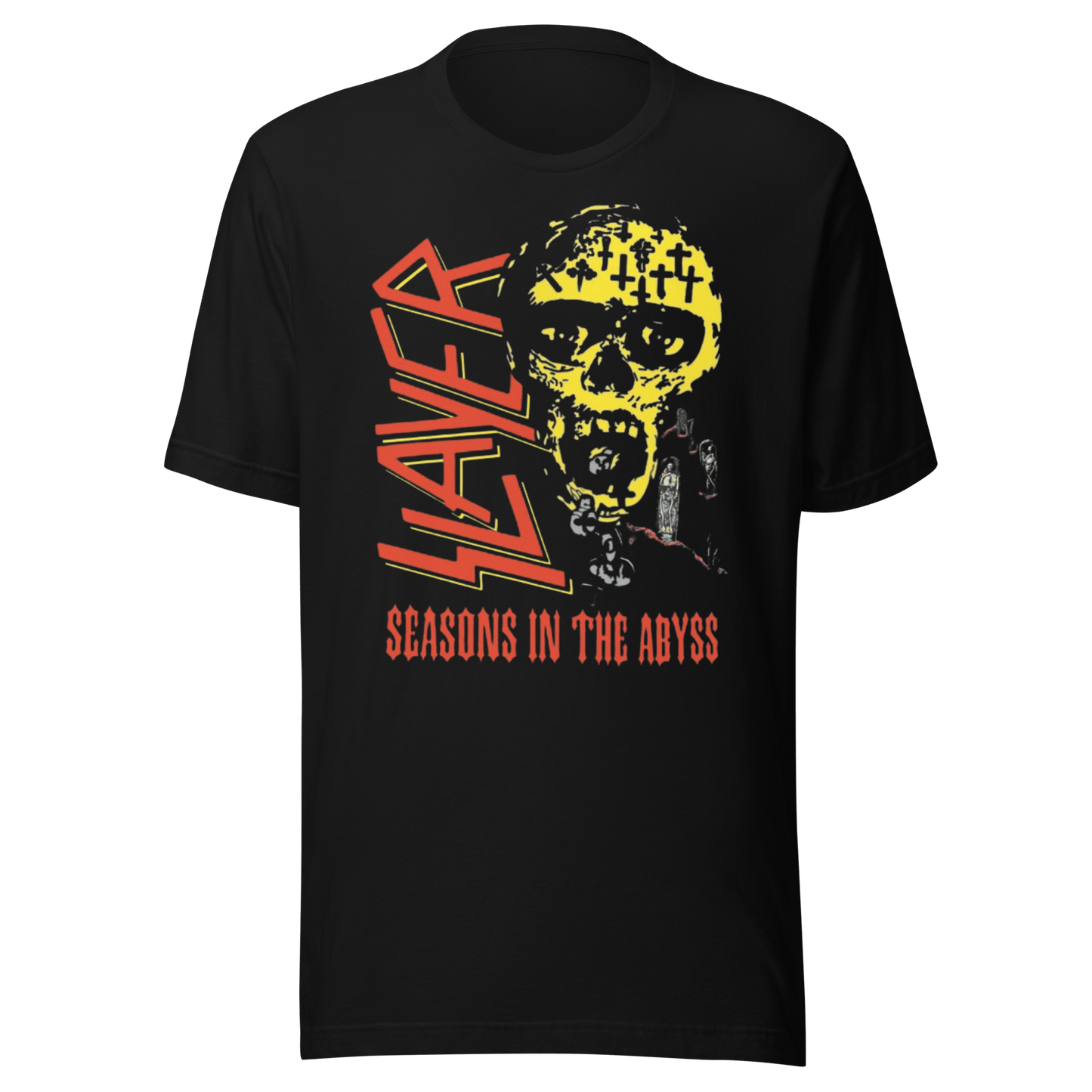Slayer - Vintage 1990 Season's In the Abyss Jumbo Print T-Shirt