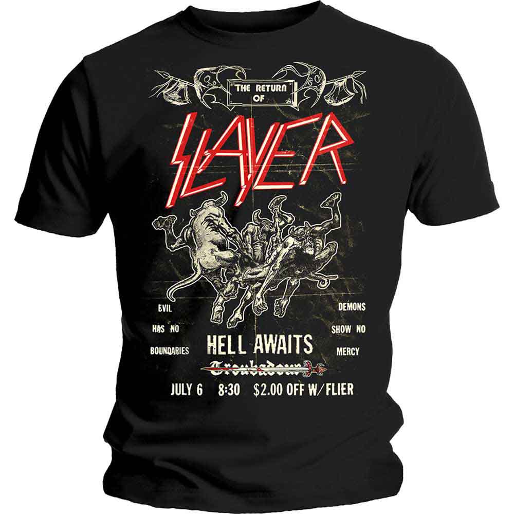 SLAYER Vintage Flyer [T-Shirt] - Rock Band Apparel