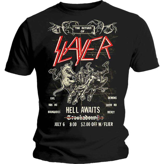 SLAYER Vintage Flyer [T-Shirt] - Rock Band Apparel