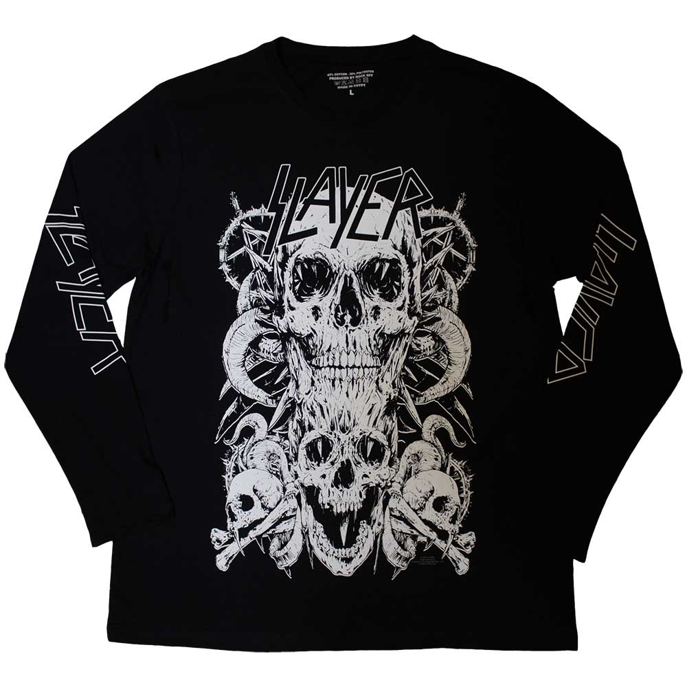 SLAYER White Skulls [T-Shirt] - Rock Band Apparel