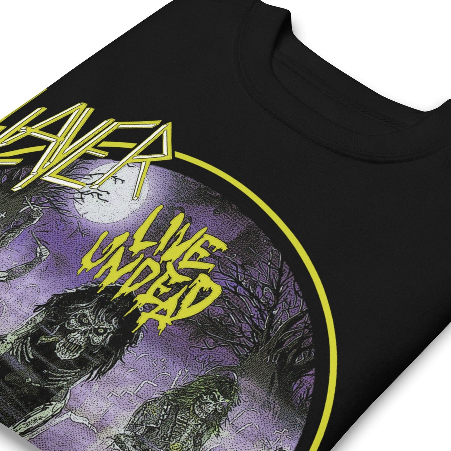 Slayer - Yellow Undead Jumbo Print Sweatshirt