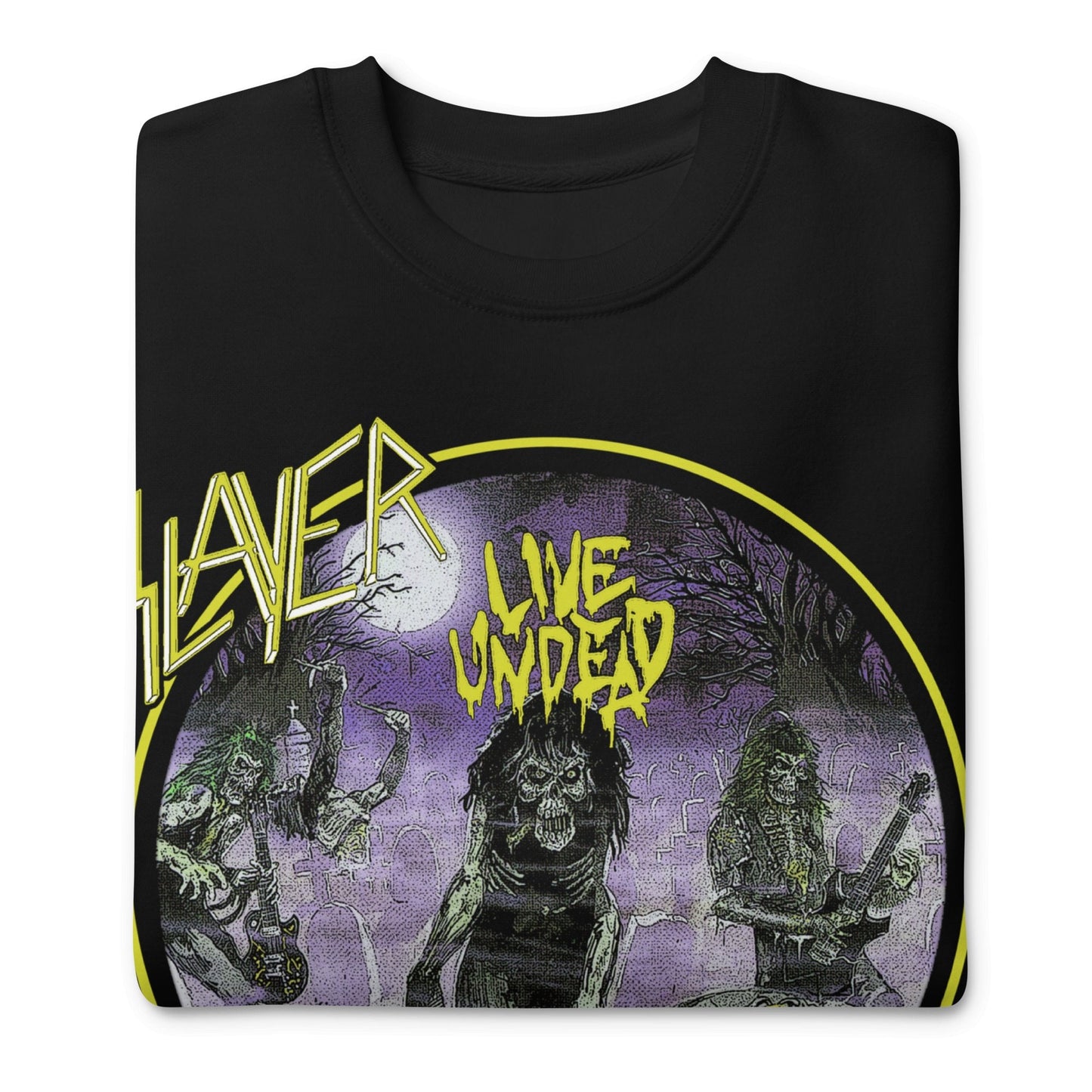 Slayer - Yellow Undead Jumbo Print Sweatshirt