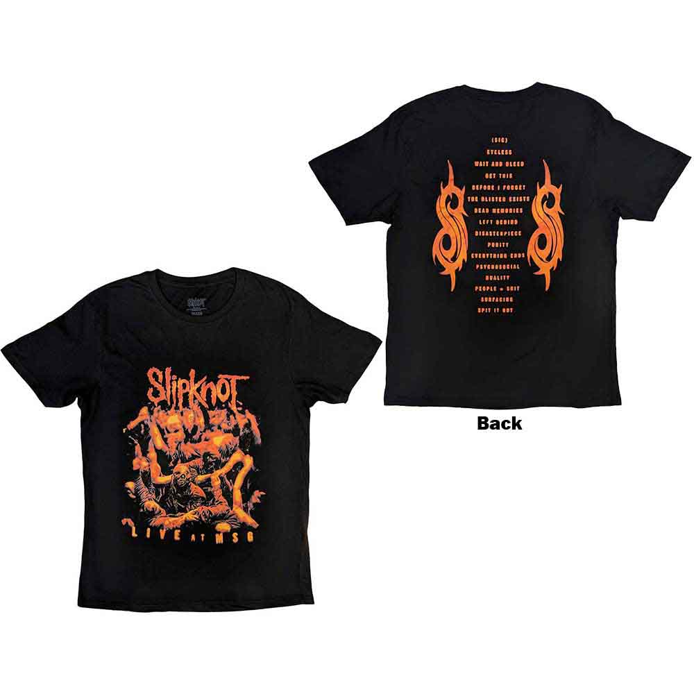Slipknot Live at MSG Orange [T-Shirt] - Rock Band Apparel