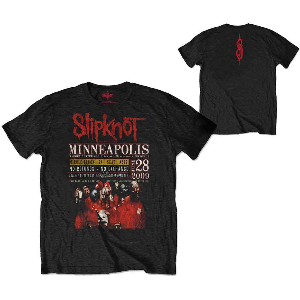 Slipknot Minneapolis '09 [T-Shirt] - Rock Band Apparel
