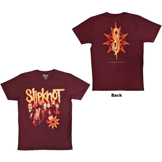 Slipknot The End So Far Group Photo Tribal S Nonogram [T-Shirt] - Rock Band Apparel