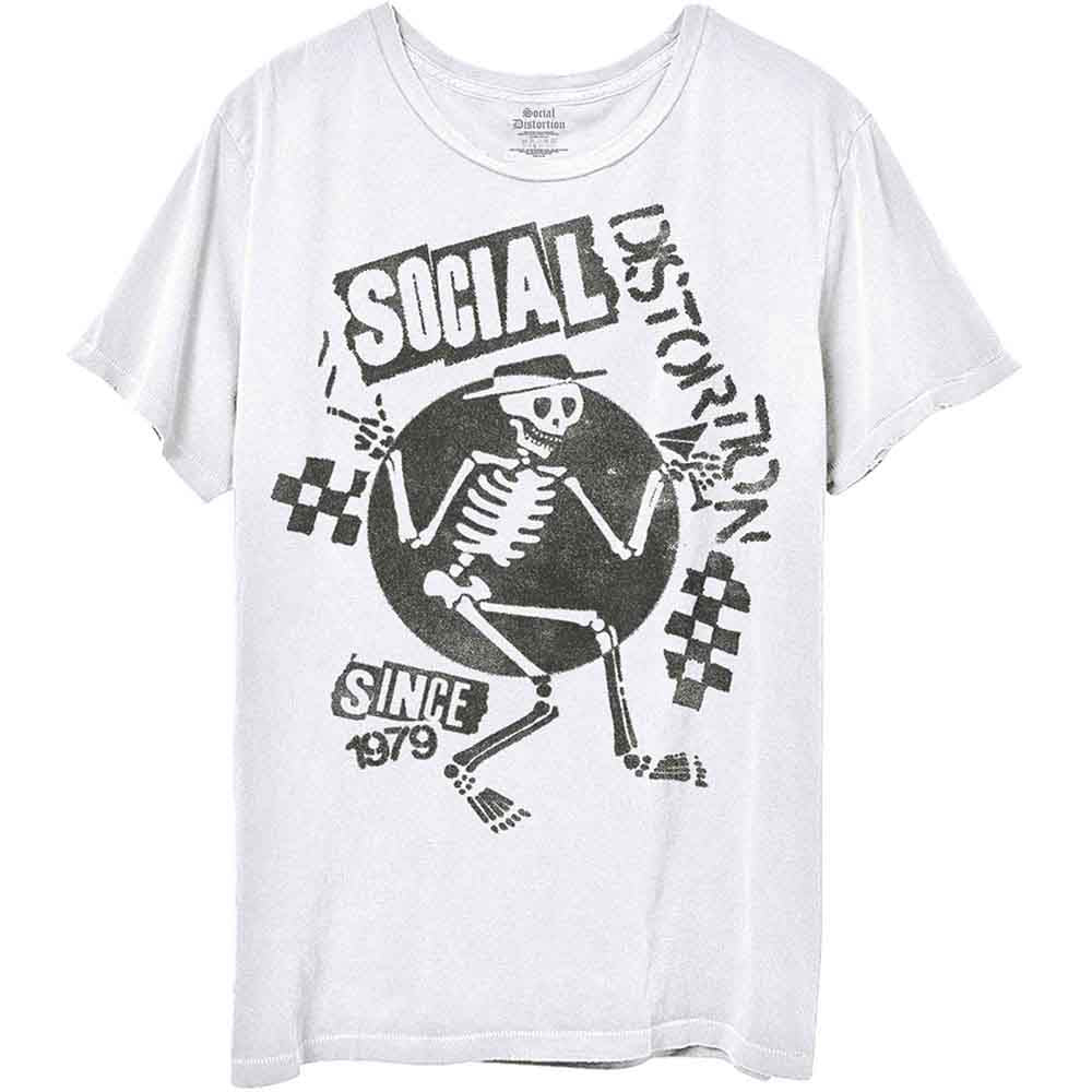 Social Distortion Speakeasy Checkerboard [T-Shirt] White