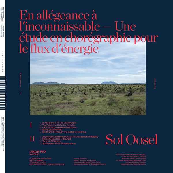 SOL OOSEL - En allegeance a l'inconnaissable -- Une etude en choregraphie pour le flux d'energie [Vinyl]
