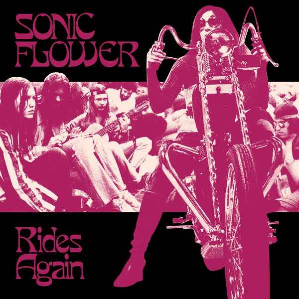 SONIC FLOWER - Rides Again (Alternate Cover) (White/Black/Pink Striped Vinyl) [Vinyl]