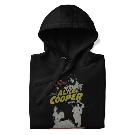 MERCHMOMENT Alice Cooper 1975 Tour Vintage Hoodie [Apparel] - Rock Band Apparel