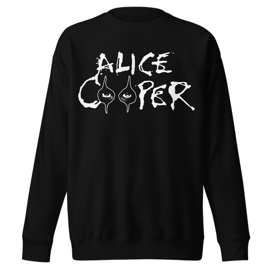 Stakes Alice Cooper Big Eyes Jumbo Print Sweatshirt [Apparel] Black