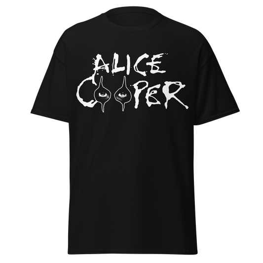 MERCHMOMENT Alice Cooper Big Eyes Jumbo Print T-Shirt [Apparel] - Rock Band Apparel