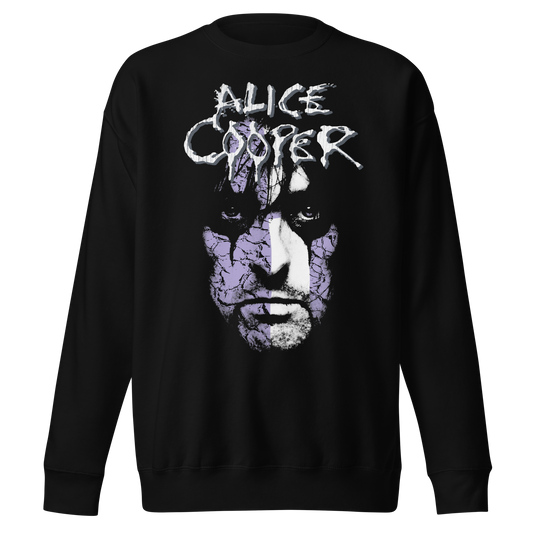 MERCHMOMENT Alice Cooper - Early 2000s Vintage Jumbo Print Sweatshirt [Apparel] - Rock Band Apparel