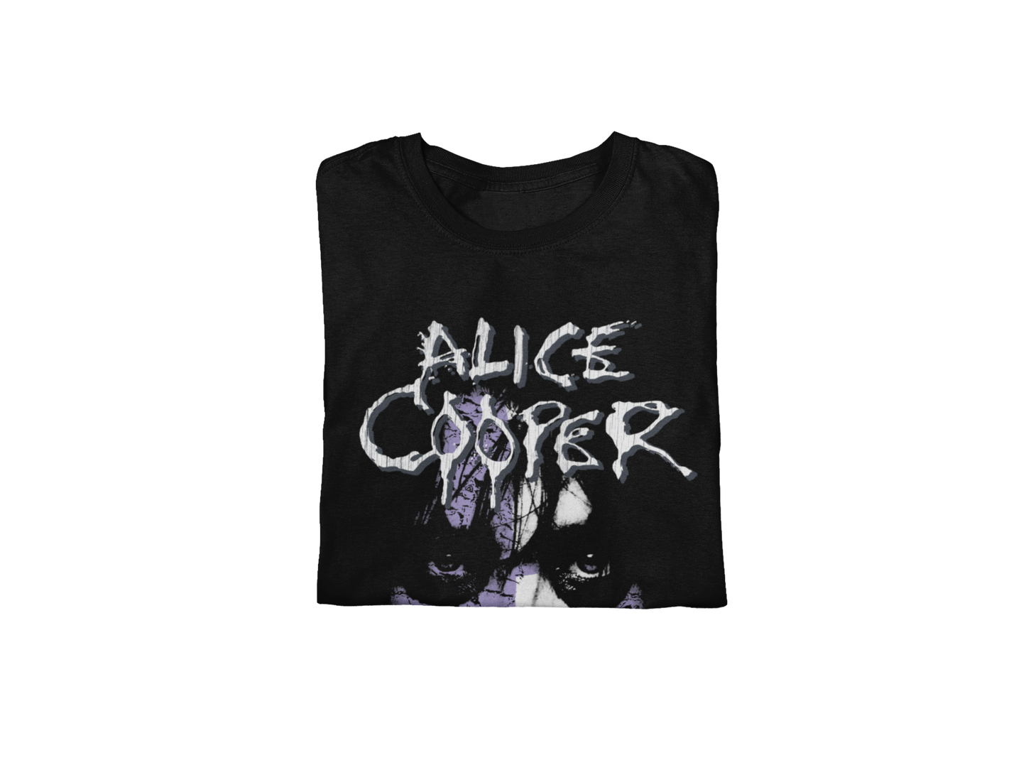 Stakes Alice Cooper - Early 2000s Vintage Jumbo Print T-Shirt [Apparel] Black