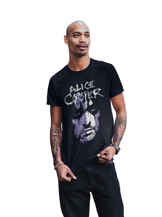 MERCHMOMENT Alice Cooper - Early 2000s Vintage Jumbo Print T-Shirt [Apparel] - Rock Band Apparel