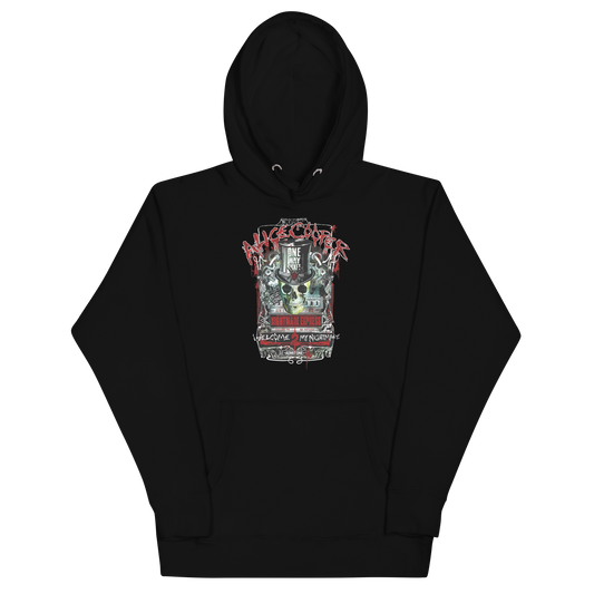 MERCHMOMENT Alice Cooper Nightmare Express Classic Hoodie [Apparel] - Rock Band Apparel
