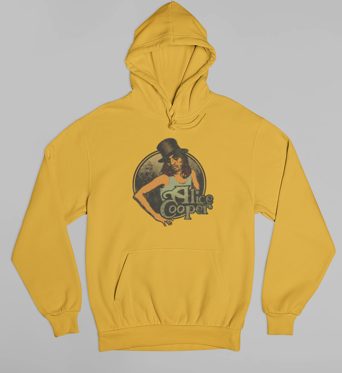 MERCHMOMENT Alice Cooper Showtime 1976 Vintage Hoodie [Apparel] - Rock Band Apparel